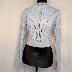 Lizette Collection Embellished Crop Top